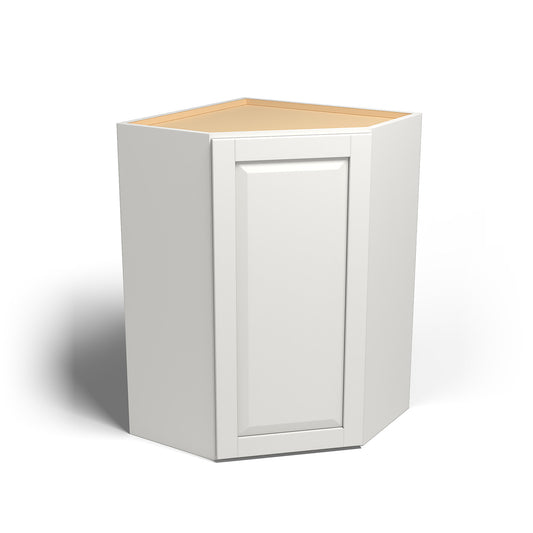 Special Order - 24" x 36" Wall Diagonal Corner Cabinet Newport White - WDC2436 36" Wall Cabinets Corner Wall Cabinets GHI Newport White Special Order SPNPW Wall Cabinets