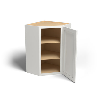 Special Order - 24" x 36" Wall Diagonal Corner Cabinet Newport White - WDC2436 36" Wall Cabinets Corner Wall Cabinets GHI Newport White Special Order SPNPW Wall Cabinets