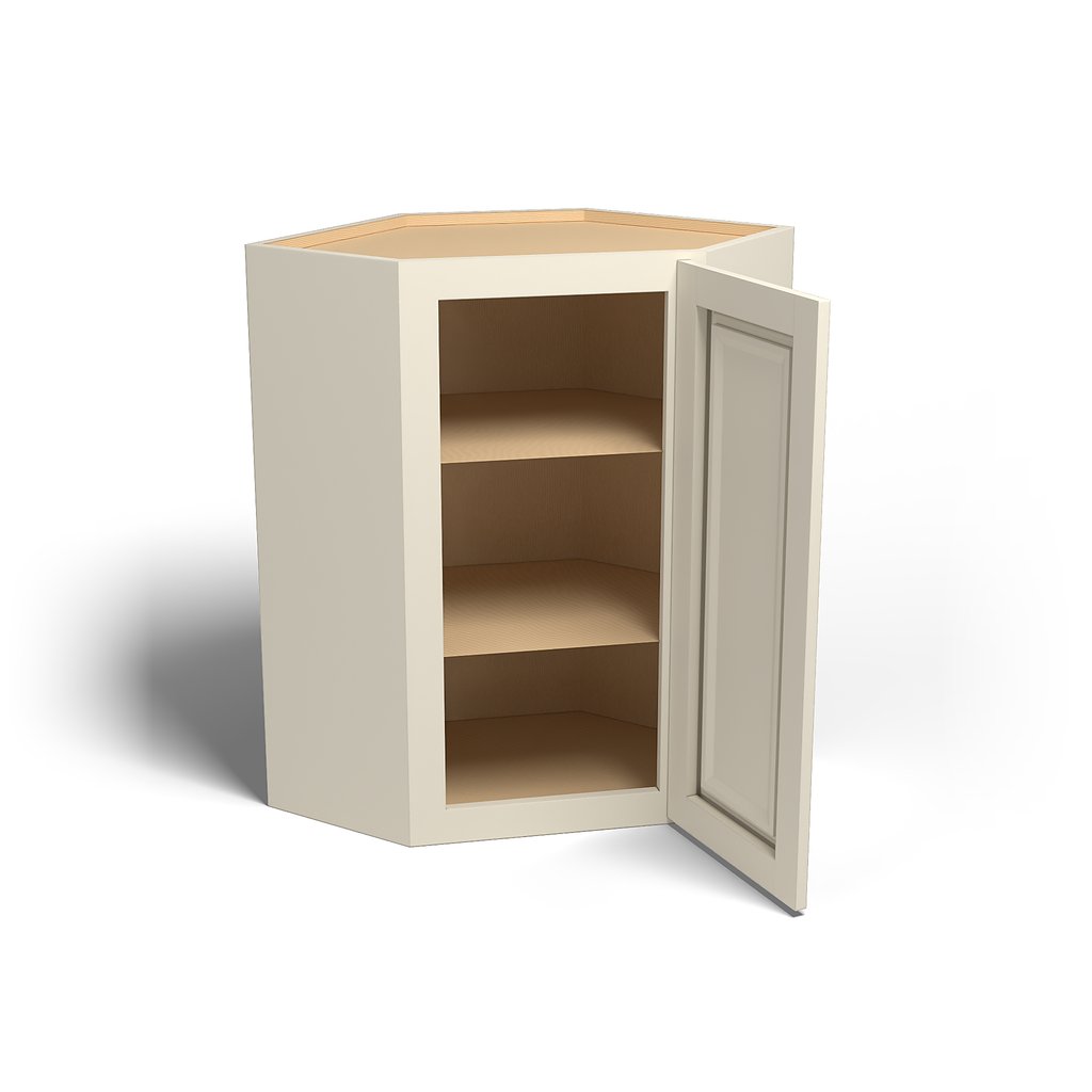 Special Order - 24" x 36" Wall Diagonal Corner Nantucket Linen - WDC2436 36" Wall Cabinets Corner Wall Cabinets GHI Nantucket Linen Special Order SPNTL Wall Cabinets
