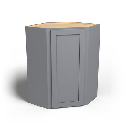Special Order - 24" x 36" Wall Diagonal Corner Cabinet Pacific Gray - WDC2436 36" Wall Cabinets Corner Wall Cabinets GHI Pacific Gray Special Order SPPGS Wall Cabinets