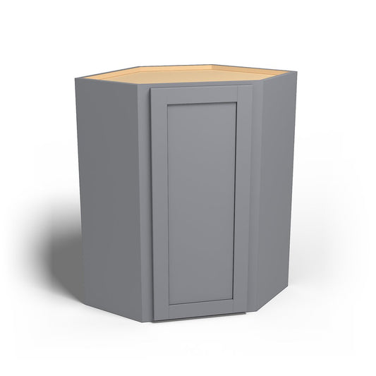 Special Order - 24" x 36" Wall Diagonal Corner Cabinet Pacific Gray - WDC2436 36" Wall Cabinets Corner Wall Cabinets GHI Pacific Gray Special Order SPPGS Wall Cabinets