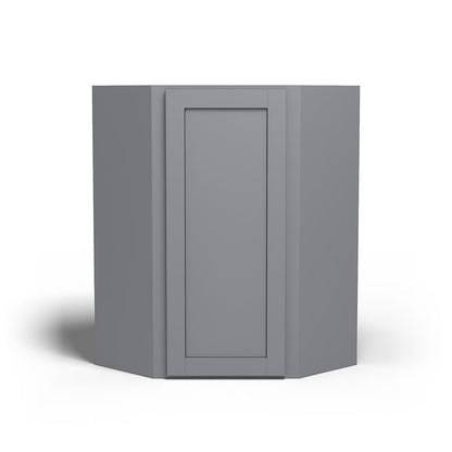 Special Order - 24" x 36" Wall Diagonal Corner Cabinet Pacific Gray - WDC2436 36" Wall Cabinets Corner Wall Cabinets GHI Pacific Gray Special Order SPPGS Wall Cabinets