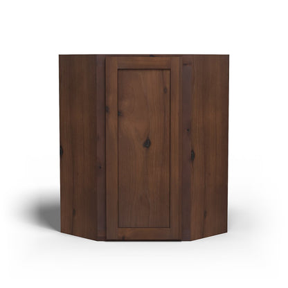 Special Order - 24" x 36" Wall Diagonal Corner Cabinet Rustic Walnut - WDC2436 36" Wall Cabinets Corner Wall Cabinets GHI Rustic Walnut Special Order SPRWS Wall Cabinets