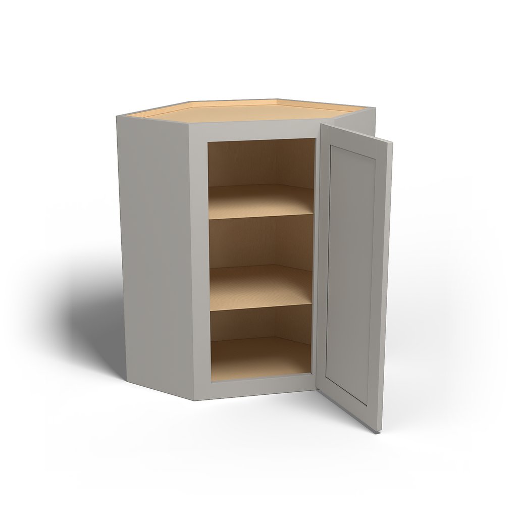 Special Order - 24" x 36" Wall Diagonal Corner Stone Harbor Gray - WDC2436 36" Wall Cabinets Corner Wall Cabinets GHI Special Order SPSHG Stone Harbor Gray Wall Cabinets