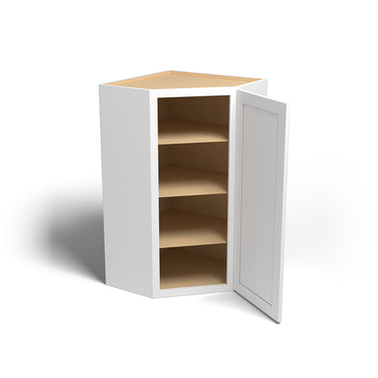 Special Order - 24" x 42" Wall Diagonal Corner Arcadia White Shaker - WDC2442 42" Wall Cabinets Arcadia White Corner Wall Cabinets GHI SPACW Special Order Wall Cabinets