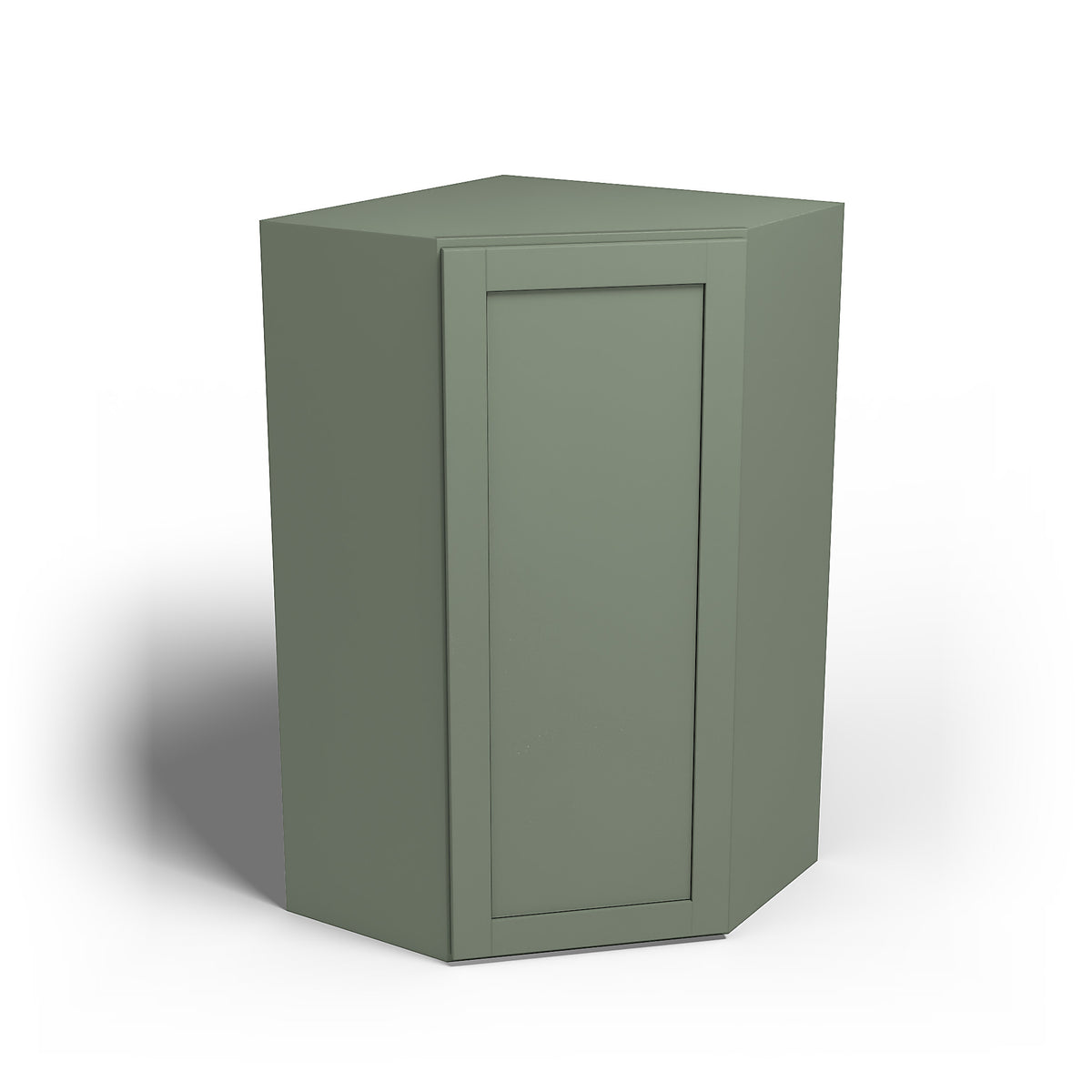 Special Order - 24" x 42" Wall Diagonal Corner Cabinet Forest Green - WDC2442