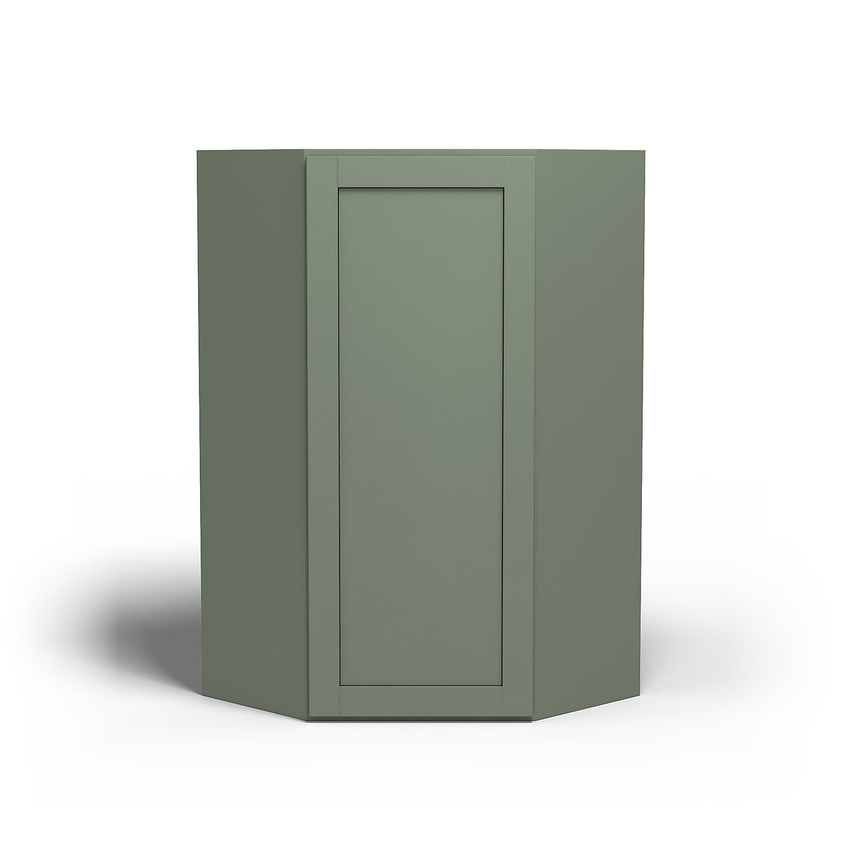 Special Order - 24" x 42" Wall Diagonal Corner Cabinet Forest Green - WDC2442