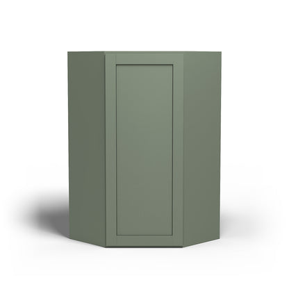 Special Order - 24" x 42" Wall Diagonal Corner Cabinet Forest Green - WDC2442