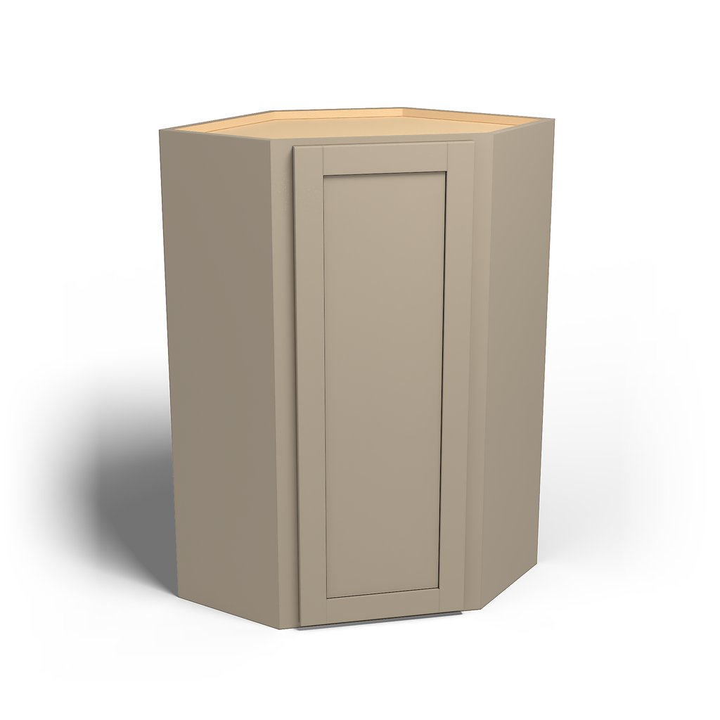 Special Order - 24" x 42" Wall Diagonal Corner Cabinet Mojave Shaker - WDC2442 42" Wall Cabinets Corner Wall Cabinets GHI Mojave Shaker Special Order SPMJS Wall Cabinets