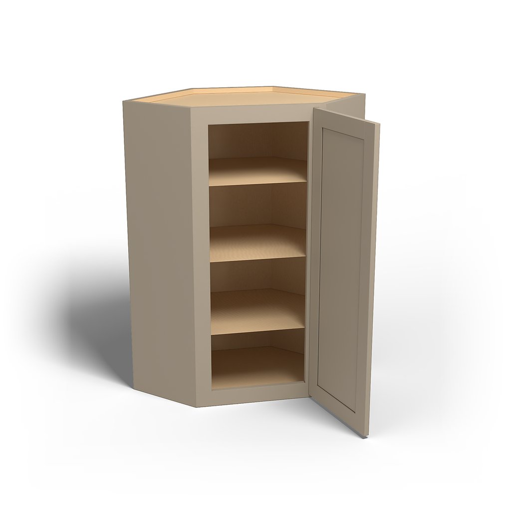 Special Order - 24" x 42" Wall Diagonal Corner Cabinet Mojave Shaker - WDC2442 42" Wall Cabinets Corner Wall Cabinets GHI Mojave Shaker Special Order SPMJS Wall Cabinets