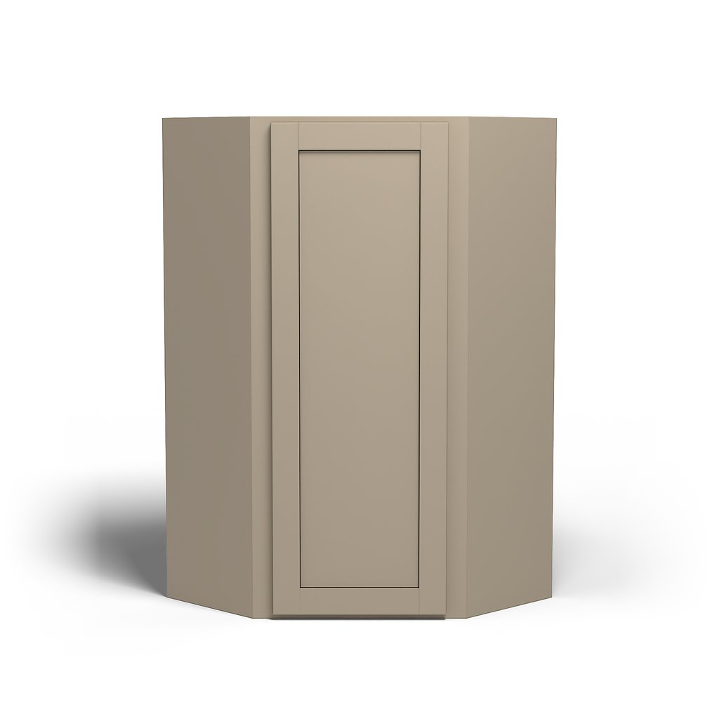 Special Order - 24" x 42" Wall Diagonal Corner Cabinet Mojave Shaker - WDC2442 42" Wall Cabinets Corner Wall Cabinets GHI Mojave Shaker Special Order SPMJS Wall Cabinets