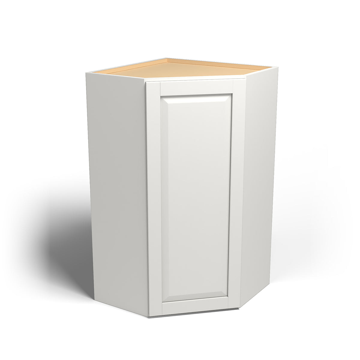 Special Order - 24" x 42" Wall Diagonal Corner Cabinet Newport White - WDC2442 42" Wall Cabinets Corner Wall Cabinets GHI Newport White Special Order SPNPW Wall Cabinets