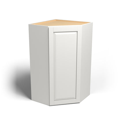 Special Order - 24" x 42" Wall Diagonal Corner Cabinet Newport White - WDC2442 42" Wall Cabinets Corner Wall Cabinets GHI Newport White Special Order SPNPW Wall Cabinets