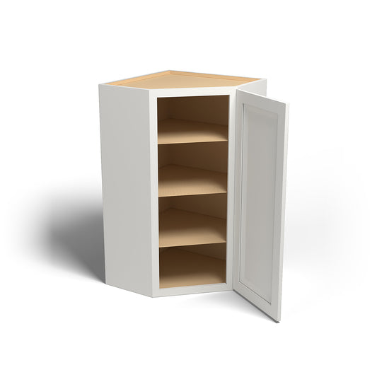 Special Order - 24" x 42" Wall Diagonal Corner Cabinet Newport White - WDC2442 42" Wall Cabinets Corner Wall Cabinets GHI Newport White Special Order SPNPW Wall Cabinets