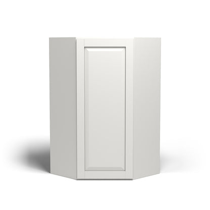 Special Order - 24" x 42" Wall Diagonal Corner Cabinet Newport White - WDC2442 42" Wall Cabinets Corner Wall Cabinets GHI Newport White Special Order SPNPW Wall Cabinets
