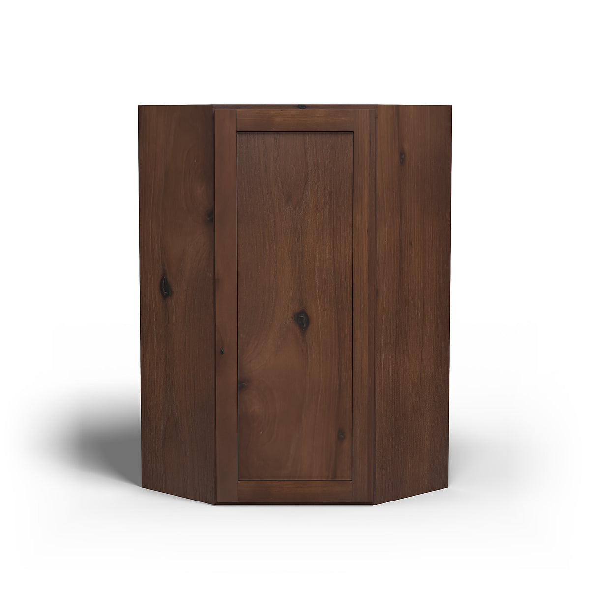 Special Order - 24" x 42" Wall Diagonal Corner Cabinet Rustic Walnut - WDC2442 42" Wall Cabinets Corner Wall Cabinets GHI Rustic Walnut Special Order SPRWS Wall Cabinets