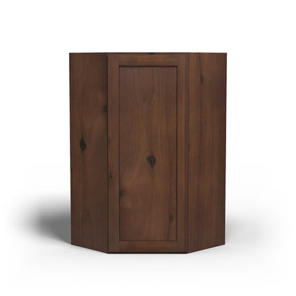 Special Order - 24" x 42" Wall Diagonal Corner Cabinet Rustic Walnut - WDC2442 42" Wall Cabinets Corner Wall Cabinets GHI Rustic Walnut Special Order SPRWS Wall Cabinets