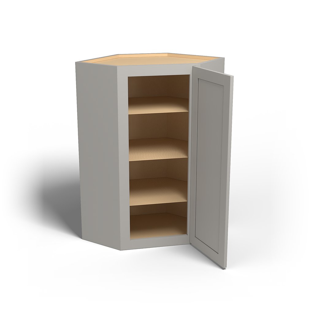 Special Order - 24" x 42" Wall Diagonal Corner Stone Harbor Gray - WDC2442 42" Wall Cabinets Corner Wall Cabinets GHI Special Order SPSHG Stone Harbor Gray Wall Cabinets