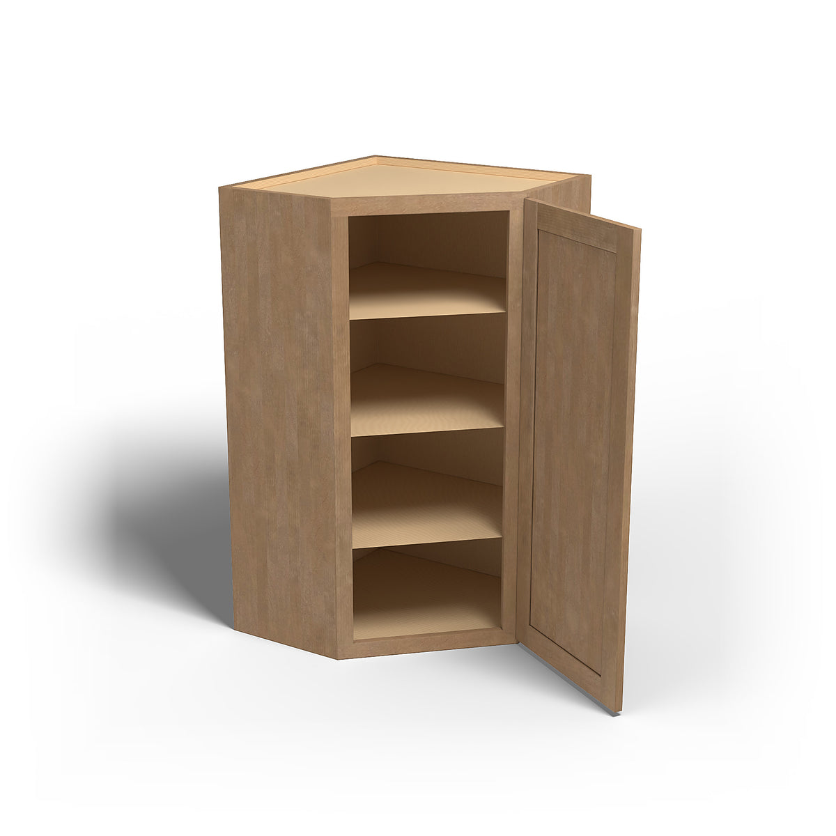 Special Order - 24" x 42" Wall Diagonal Corner Cabinet Sonona Sand - WDC2442 42" Wall Cabinets Corner Wall Cabinets GHI Sonona Sand Special Order SPSNS Wall Cabinets
