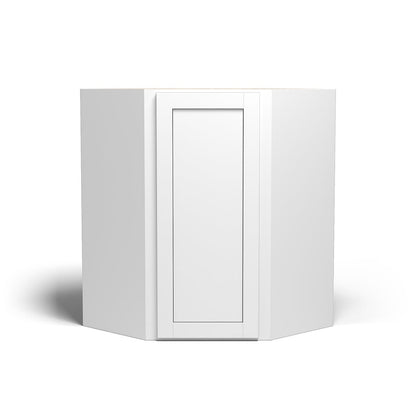 Special Order - 27" x 36" Wall Diagonal Corner Arcadia White Shaker - WDC2736 36" Wall Cabinets Arcadia White Corner Wall Cabinets GHI SPACW Special Order Wall Cabinets