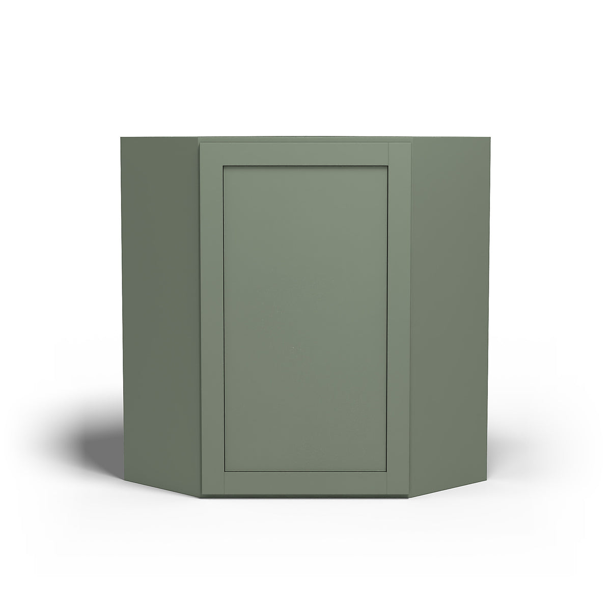Special Order - 27" x 36" Wall Diagonal Corner Cabinet Forest Green - WDC2736