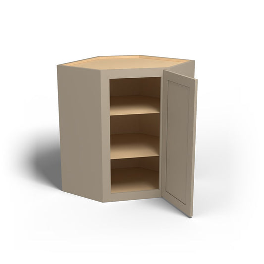 Special Order - 27" x 36" Wall Diagonal Corner Cabinet Mojave Shaker - WDC2736 36" Wall Cabinets Corner Wall Cabinets GHI Mojave Shaker Special Order SPMJS Wall Cabinets