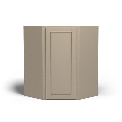 Special Order - 27" x 36" Wall Diagonal Corner Cabinet Mojave Shaker - WDC2736 36" Wall Cabinets Corner Wall Cabinets GHI Mojave Shaker Special Order SPMJS Wall Cabinets