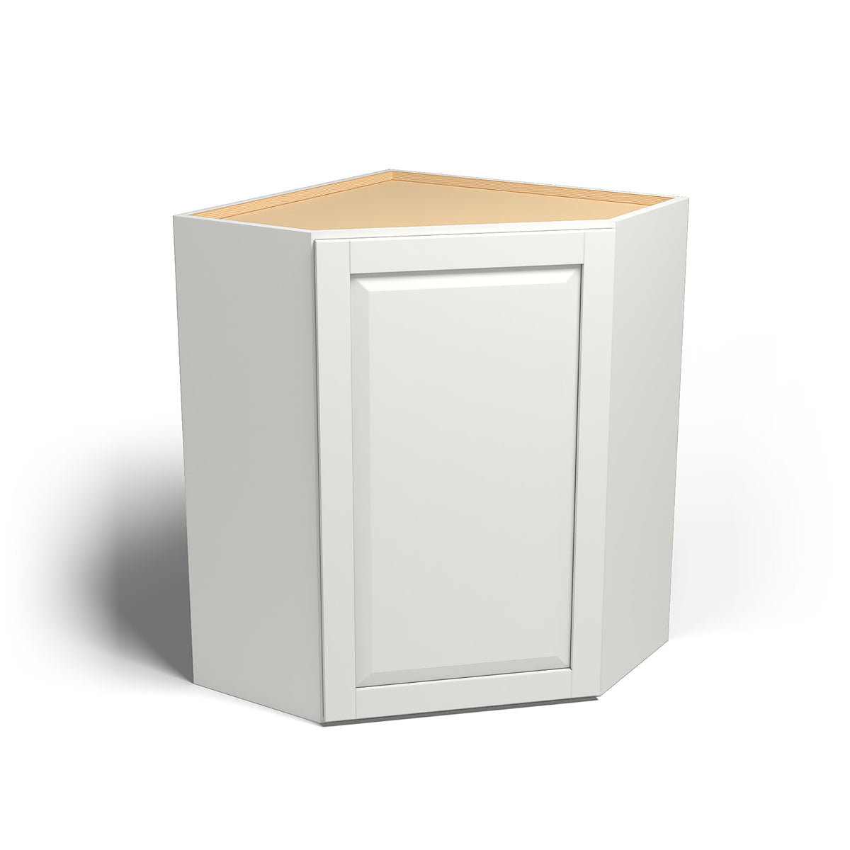 Special Order - 27" x 36" Wall Diagonal Corner Cabinet Newport White - WDC2736 36" Wall Cabinets Corner Wall Cabinets GHI Newport White Special Order SPNPW Wall Cabinets