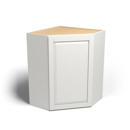Special Order - 27" x 36" Wall Diagonal Corner Cabinet Newport White - WDC2736 36" Wall Cabinets Corner Wall Cabinets GHI Newport White Special Order SPNPW Wall Cabinets