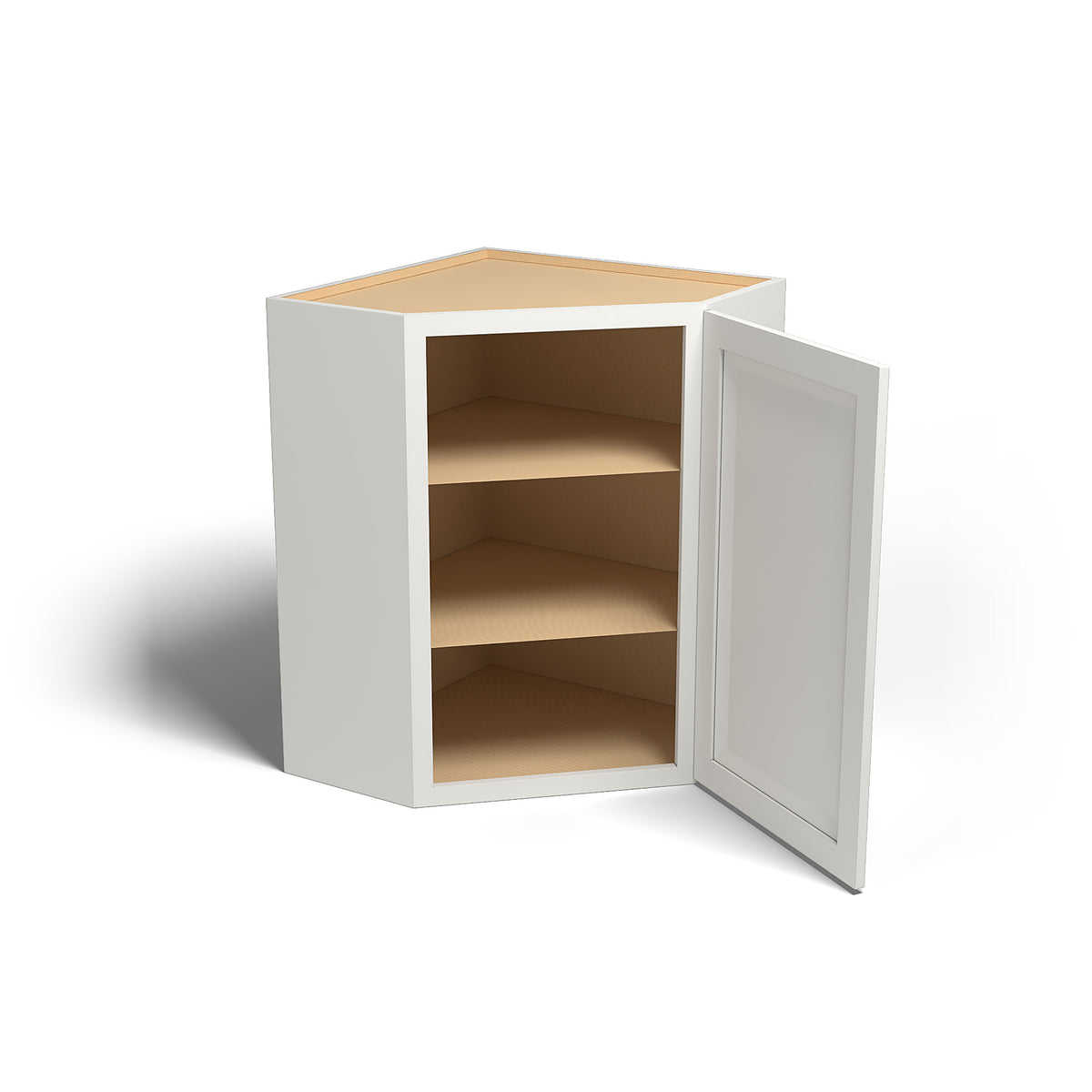 Special Order - 27" x 36" Wall Diagonal Corner Cabinet Newport White - WDC2736 36" Wall Cabinets Corner Wall Cabinets GHI Newport White Special Order SPNPW Wall Cabinets