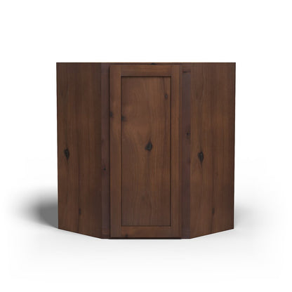 Special Order - 27" x 36" Wall Diagonal Corner Cabinet Rustic Walnut - WDC2736 36" Wall Cabinets Corner Wall Cabinets GHI Rustic Walnut Special Order SPRWS Wall Cabinets