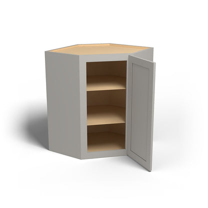 Special Order - 27" x 36" Wall Diagonal Corner Stone Harbor Gray - WDC2736 36" Wall Cabinets Corner Wall Cabinets GHI Special Order SPSHG Stone Harbor Gray Wall Cabinets