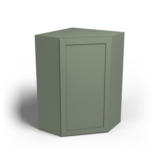 Special Order - 27" x 42" Wall Diagonal Corner Cabinet Forest Green - WDC2742