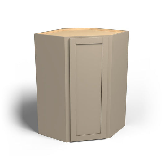Special Order - 27" x 42" Wall Diagonal Corner Cabinet Mojave Shaker - WDC2742 42" Wall Cabinets Corner Wall Cabinets GHI Mojave Shaker Special Order SPMJS Wall Cabinets