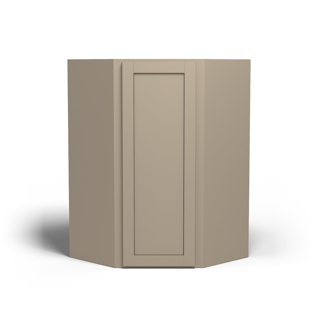 Special Order - 27" x 42" Wall Diagonal Corner Cabinet Mojave Shaker - WDC2742 42" Wall Cabinets Corner Wall Cabinets GHI Mojave Shaker Special Order SPMJS Wall Cabinets