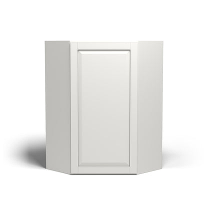 Special Order - 27" x 42" Wall Diagonal Corner Cabinet Newport White - WDC2742 42" Wall Cabinets Corner Wall Cabinets GHI Newport White Special Order SPNPW Wall Cabinets