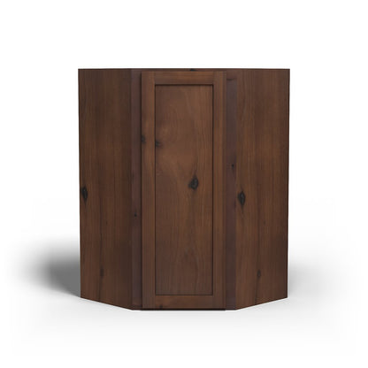 Special Order - 27" x 42" Wall Diagonal Corner Cabinet Rustic Walnut - WDC2742 42" Wall Cabinets Corner Wall Cabinets GHI Rustic Walnut Special Order SPRWS Wall Cabinets