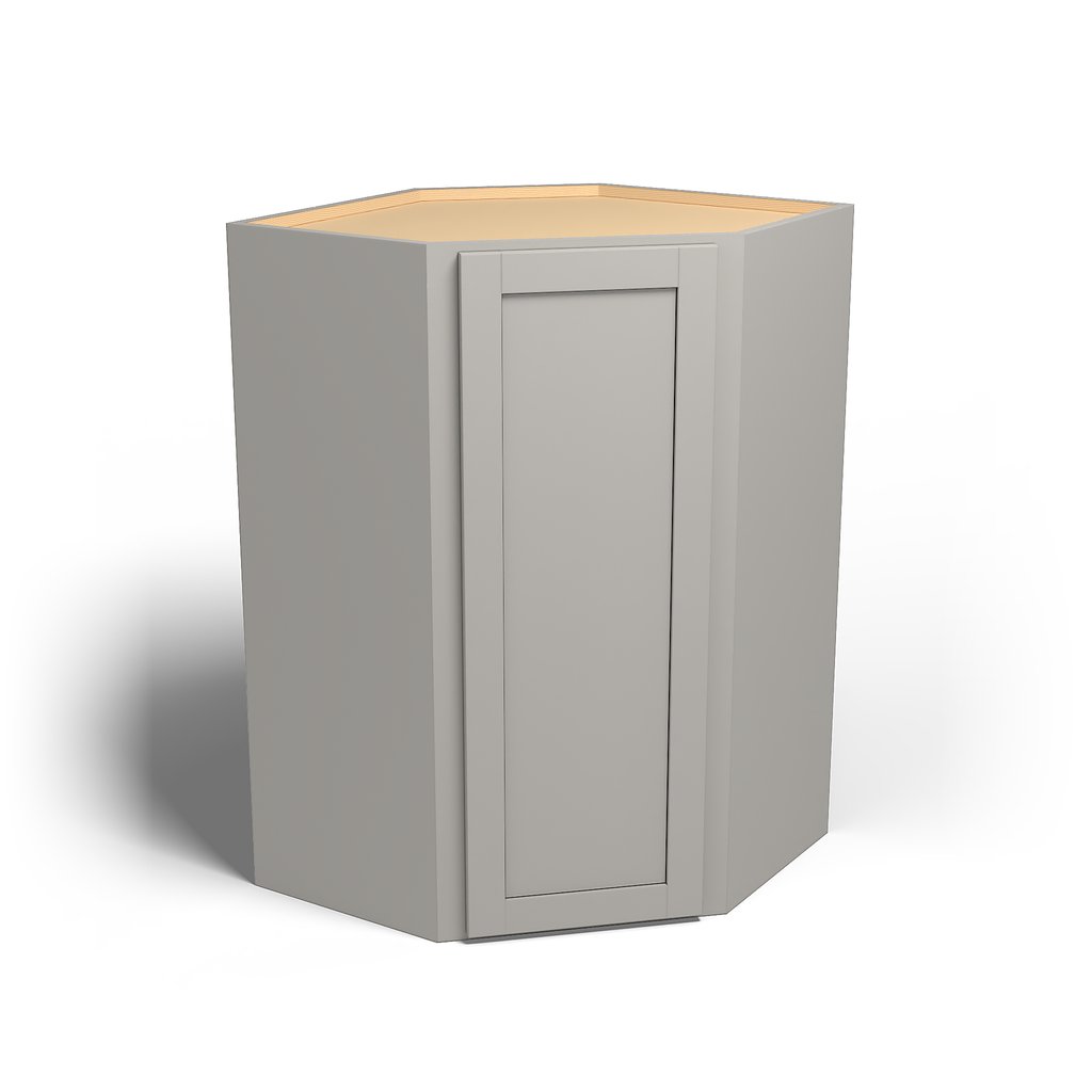 Special Order - 27" x 42" Wall Diagonal Corner Stone Harbor Gray - WDC2742 42" Wall Cabinets Corner Wall Cabinets GHI Special Order SPSHG Stone Harbor Gray Wall Cabinets