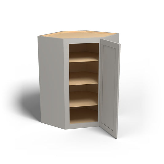 Special Order - 27" x 42" Wall Diagonal Corner Stone Harbor Gray - WDC2742 42" Wall Cabinets Corner Wall Cabinets GHI Special Order SPSHG Stone Harbor Gray Wall Cabinets