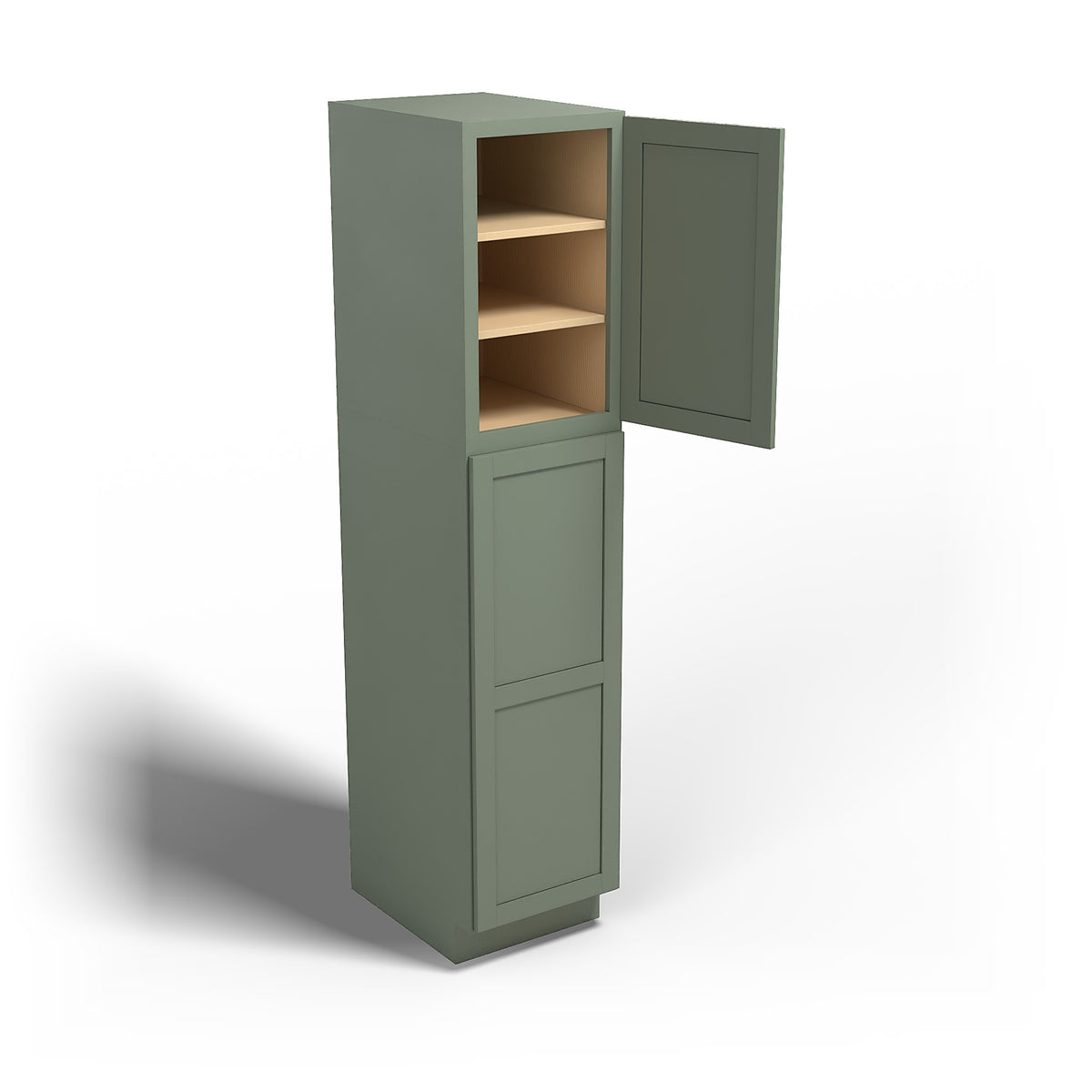 Special Order - 18" x 84" Wall Pantry Forest Green - WP1884