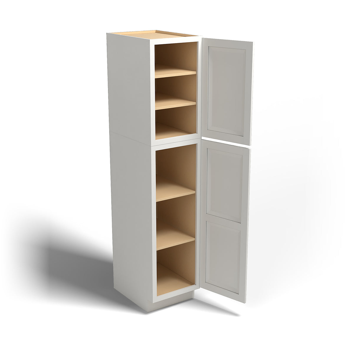 Special Order - 18" x 84" Wall Pantry Newport White - WP1884 GHI Newport White Pantries Special Order SPNPW