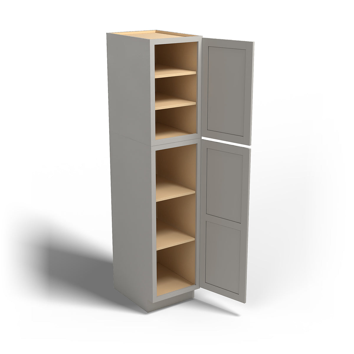 Special Order - 18" x 84" Wall Pantry Stone Harbor Gray - WP1884 GHI Pantries Special Order SPSHG Stone Harbor Gray