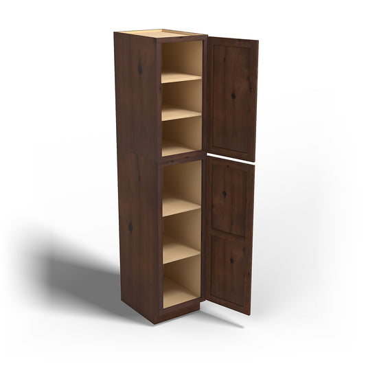 Special Order - 18" x 90" Wall Pantry Rustic Walnut - WP1890 GHI Pantries Rustic Walnut Special Order SPRWS