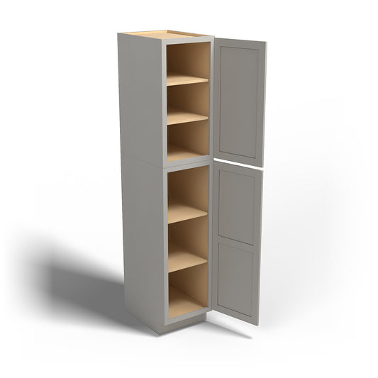 Special Order - 18" x 90" Wall Pantry Stone Harbor Gray - WP1890 GHI Pantries Special Order SPSHG Stone Harbor Gray