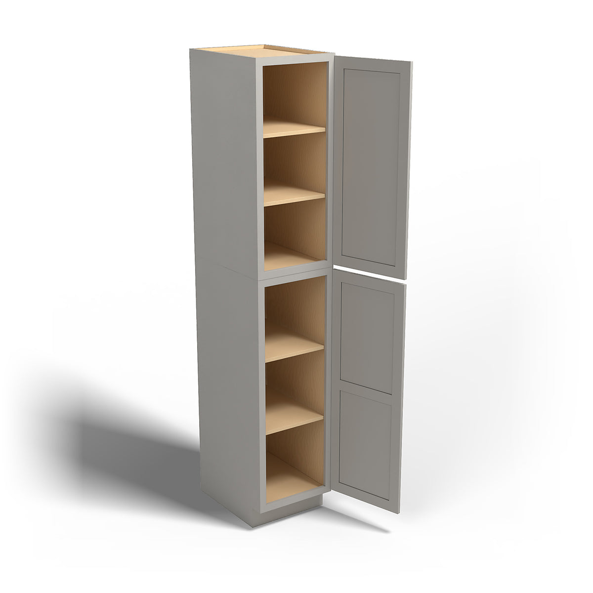 Special Order - 18" x 96" Wall Pantry Stone Harbor Gray - WP1896 GHI Pantries Special Order SPSHG Stone Harbor Gray