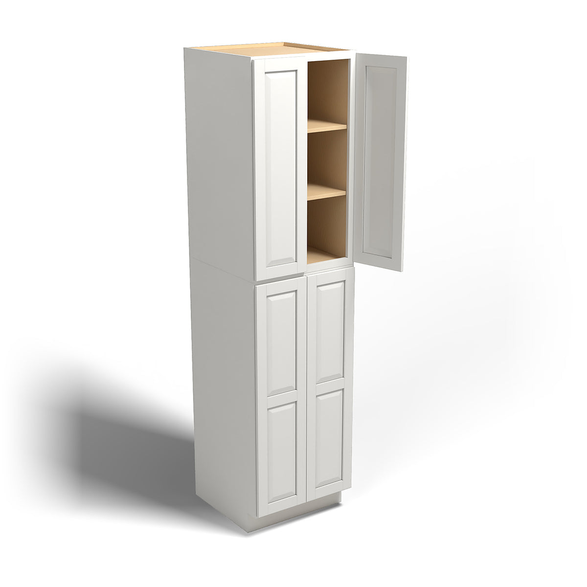 Special Order - 24" x 96" Wall Pantry Newport White - WP2496 GHI Newport White Pantries Special Order SPNPW