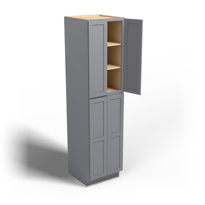 Special Order - 24" x 96" Wall Pantry Pacific Gray - WP2496 GHI Pacific Gray Pantries Special Order SPPGS