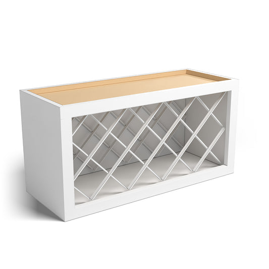 Special Order - 30" x 15" Wine Rack Arcadia White Shaker - WR3015 Arcadia White GHI GHI Accessories SPACW Special Order Wine Rack