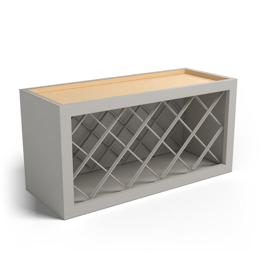 Special Order - 30" x 15" Wine Rack Stone Harbor Gray - WR3015 GHI GHI Accessories Special Order SPSHG Stone Harbor Gray Wine Rack