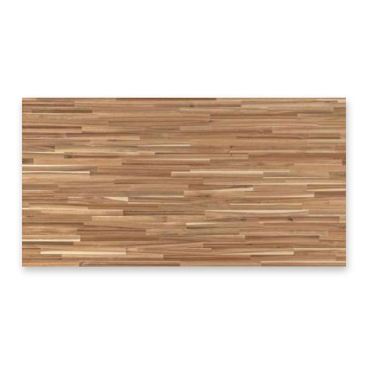 Acacia butcher block countertop, from above